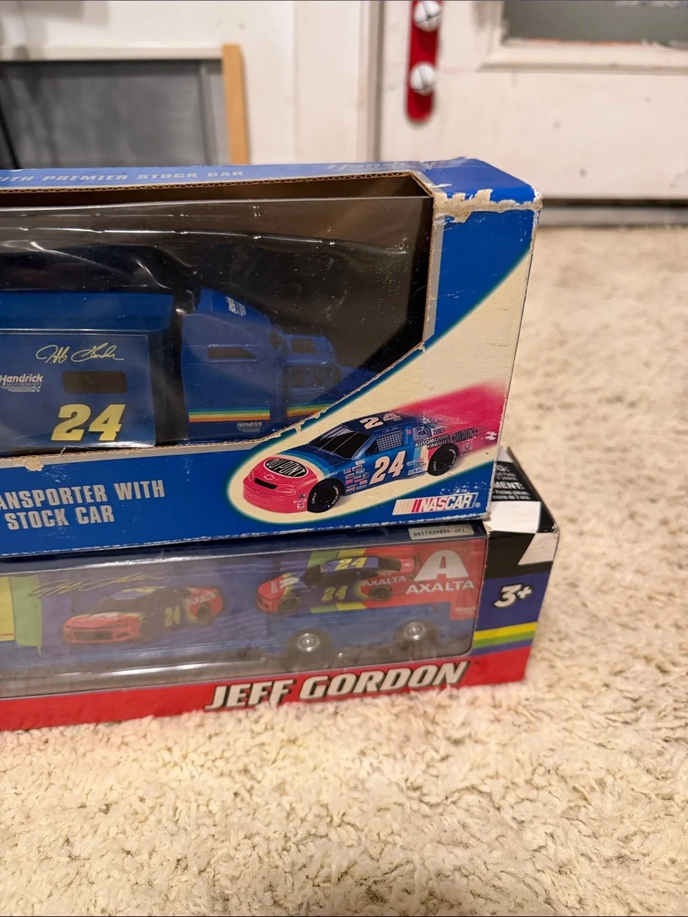 Die-Cast Trailer Rig Playset - Blue and Yellow